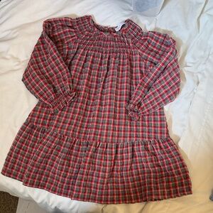 Plaid Long Sleeve Dress